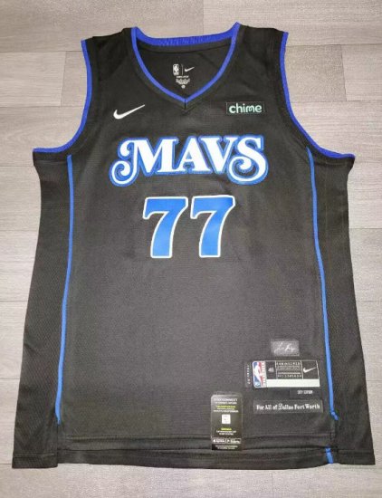 NBA 77 Doncic Mavericks 23-24 city Maillot brodé